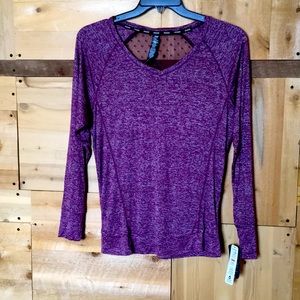 RBX SPACED DYED PURPLE SHIRT SZ M W/ mesh BACK NWT